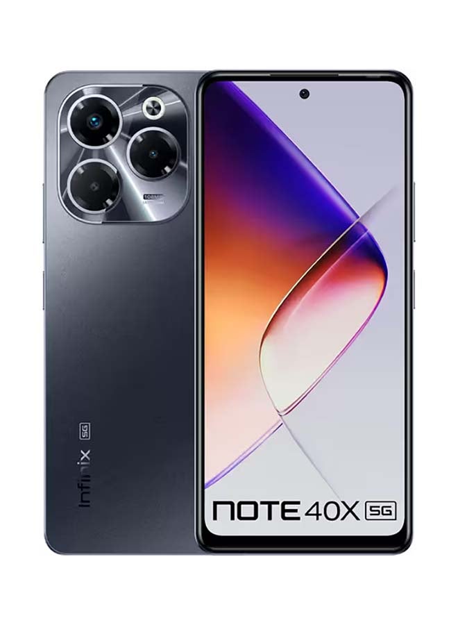 Infinix Note 40X Dual SIM Starlit Black 8+8GB RAM 256GB 5G - Middle East Version  - Image 1