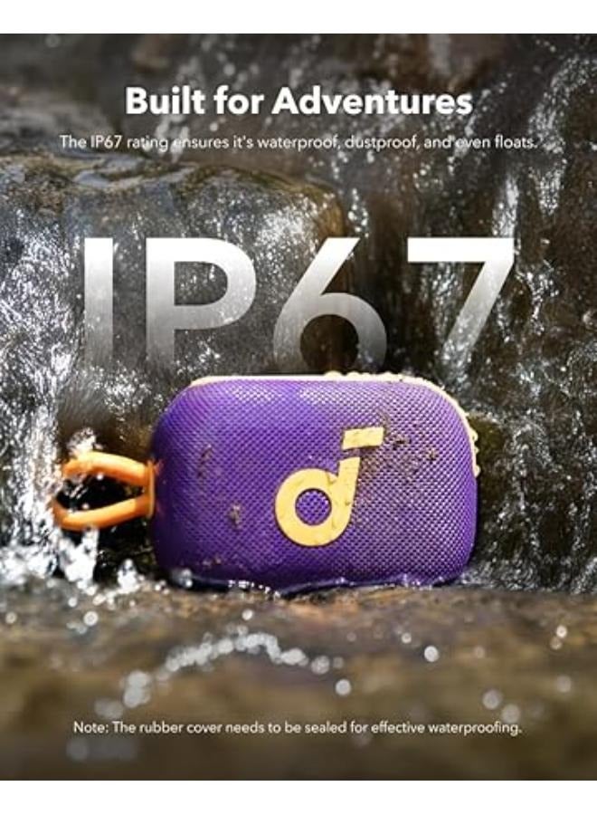 Select 4 Go Portable Bluetooth Speaker Purple & Yellow