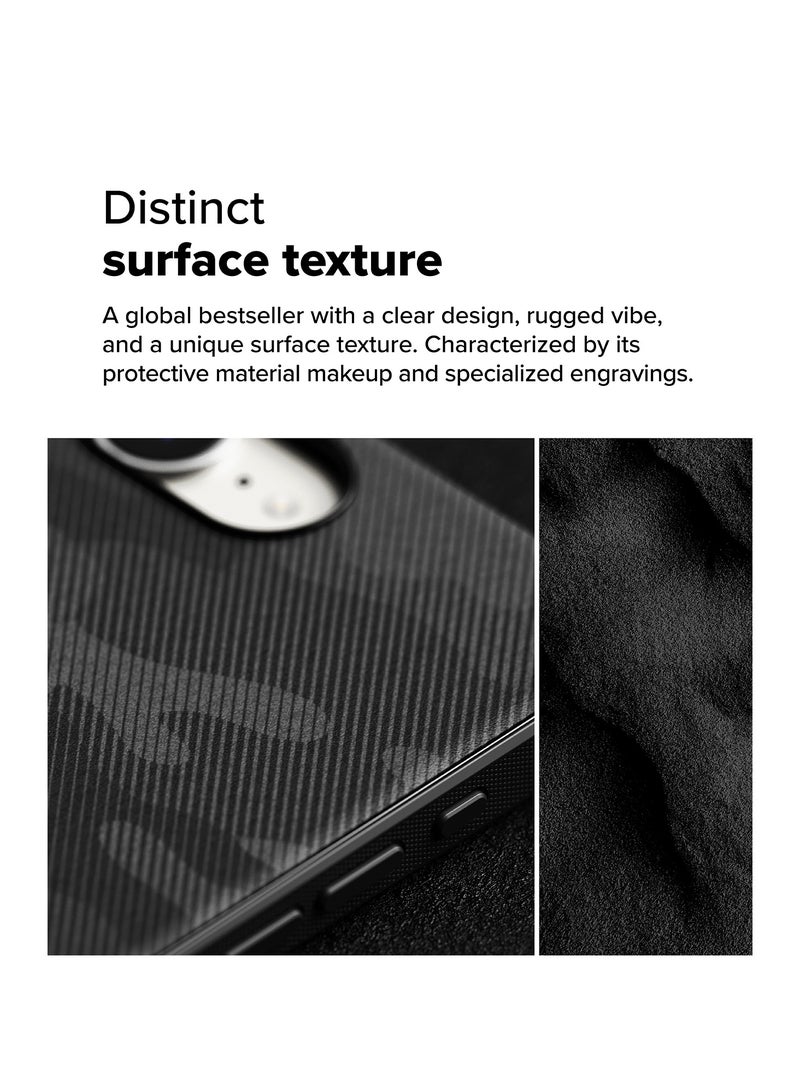 Ringke Onyx [Feels Good in The Hand] Compatible with iPhone 16e Case, Anti-Fingerprint Technology Prevents Oily Smudges Non-Slip Enhanced Grip Precise Cutouts for Camera CAMO BLACK - Image 3