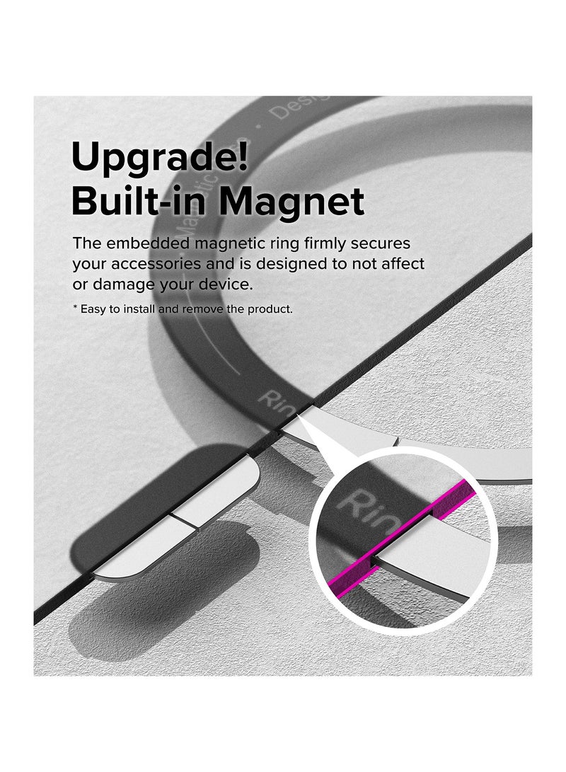 رينجك Fusion Bold Magnetic [Compatible with MagSafe] Compatible with iPhone 15 Pro Max Case, Enhanced Grip Technology Prevents Accidental Drops Non-Slip Anti-Yellowing Phone Cover MAGNETIC MATTE BLACK - Image 4