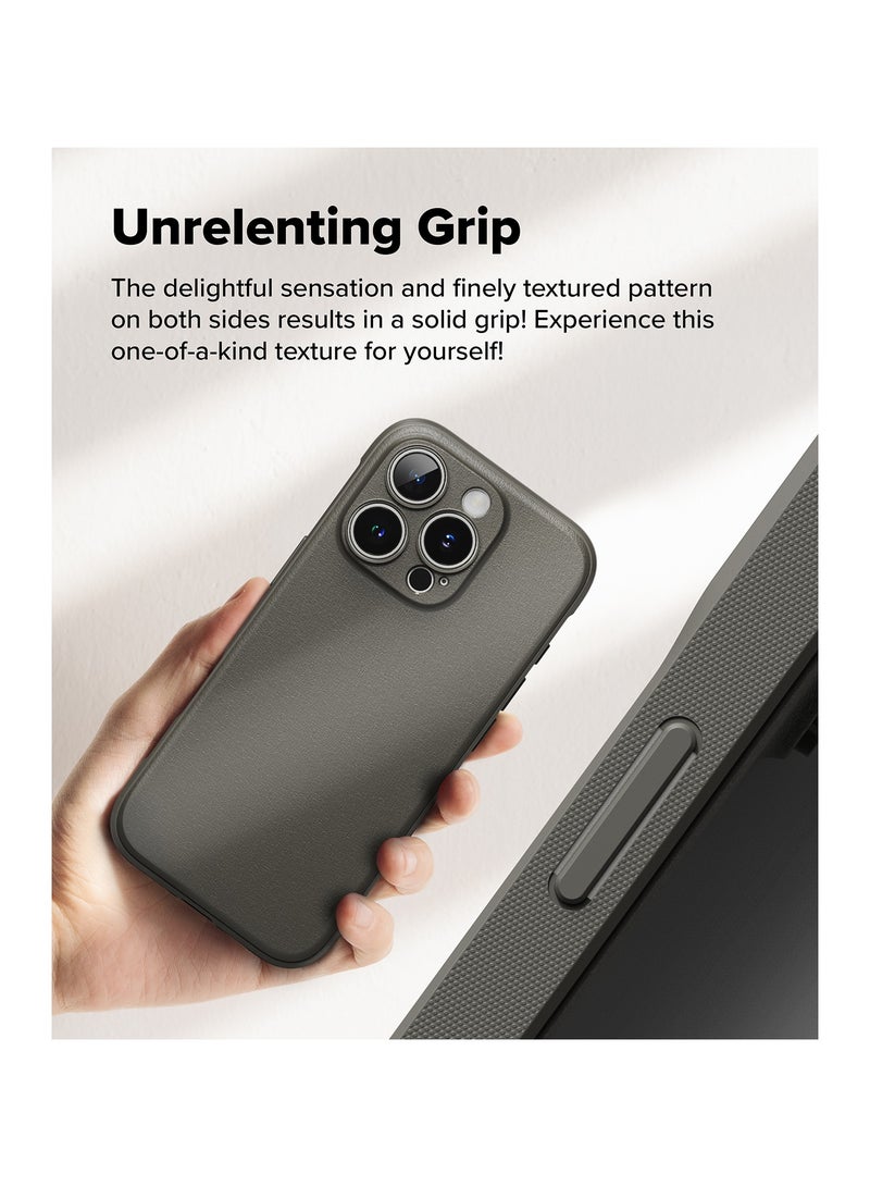 Ringke Onyx [Feels Good in The Hand] Compatible with iPhone 16 Pro Max Case, Anti-Fingerprint Technology Prevents Oily Smudges Non-Slip Enhanced Grip Precise Cutouts for Camera GREY - Image 4