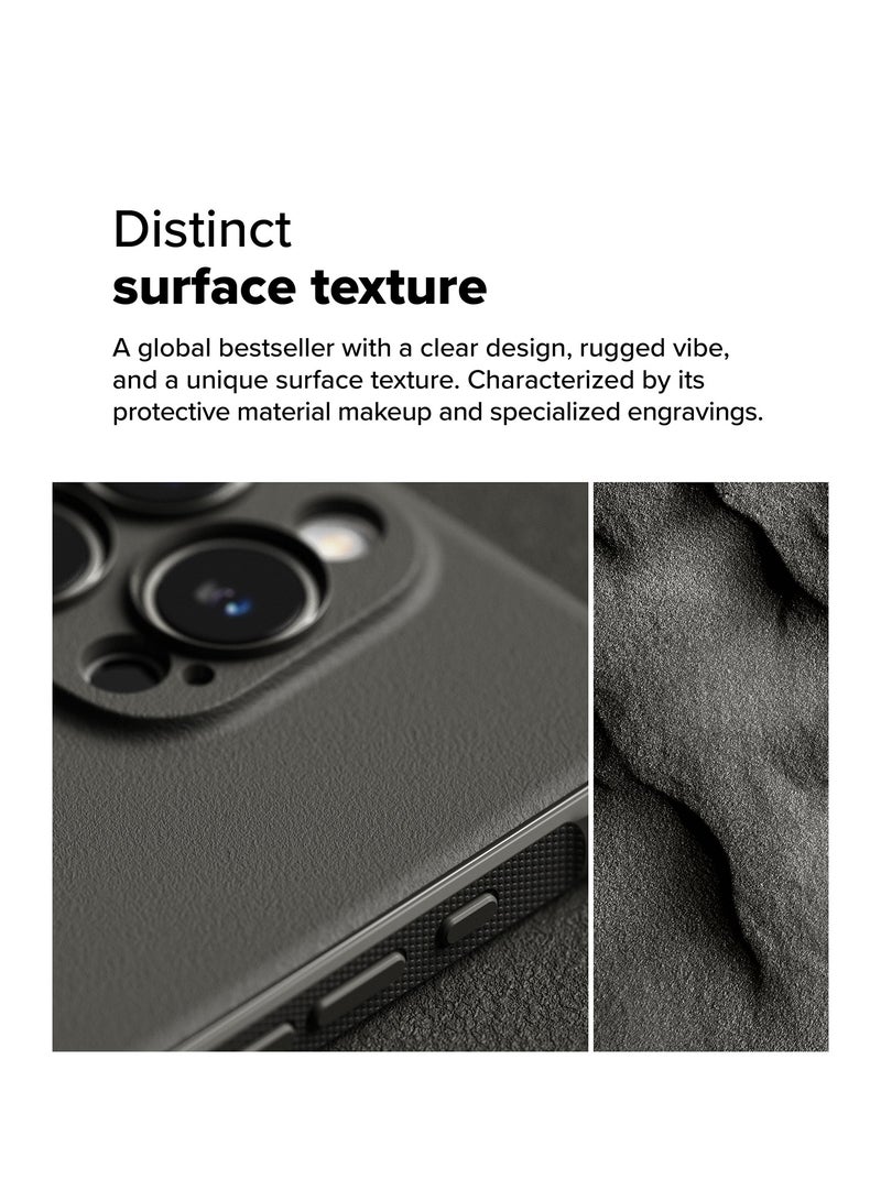 Ringke Onyx [Feels Good in The Hand] Compatible with iPhone 16 Pro Max Case, Anti-Fingerprint Technology Prevents Oily Smudges Non-Slip Enhanced Grip Precise Cutouts for Camera GREY - Image 3