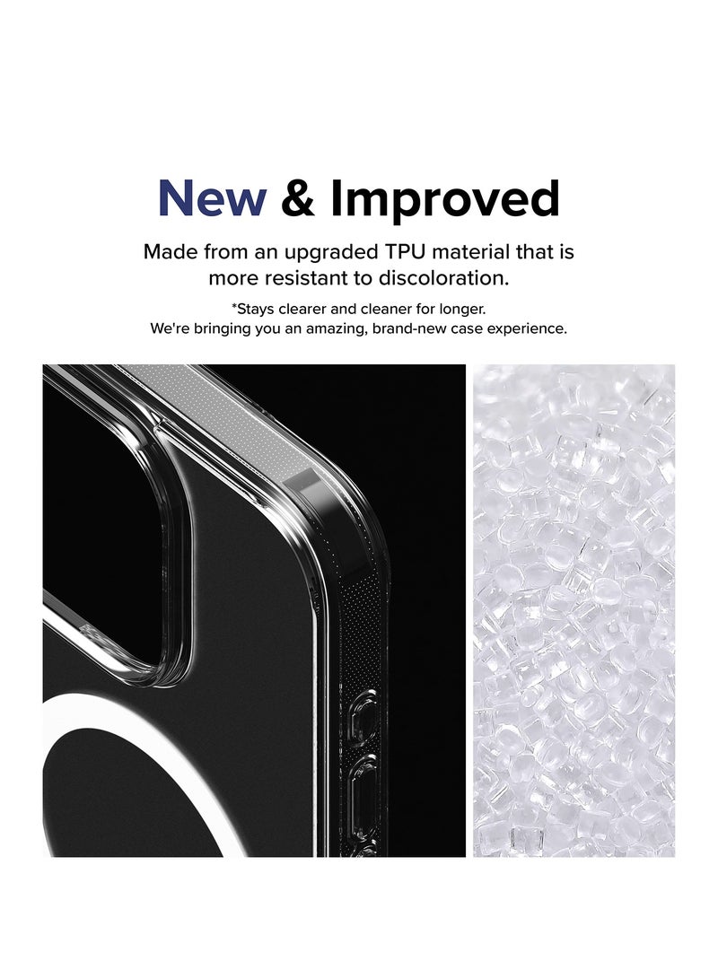 Ringke Fusion Magnetic [Oil & Dirt Resistant] Compatible with iPhone 15 Pro Max Case and Compatible with MagSafe, UV Coating for Scratch & Discoloration Resistant, Shockproof Pockets MAGNETIC MATTE CLEAR - Image 5