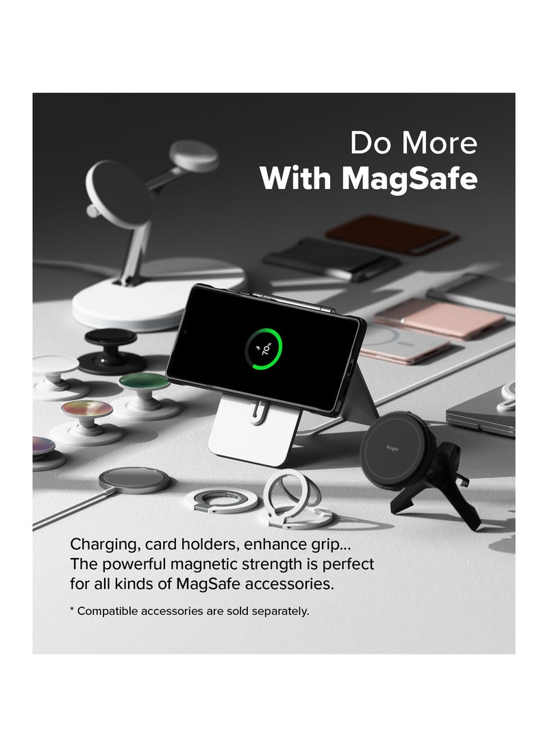 Ringke Fusion-X Magnetic [Compatible with MagSafe] Designed for Samsung Galaxy S25 Ultra Case, Anti-Fingerprint Rugged Shockproof Protective Phone Cover MAGNETIC BLACK - Image 5