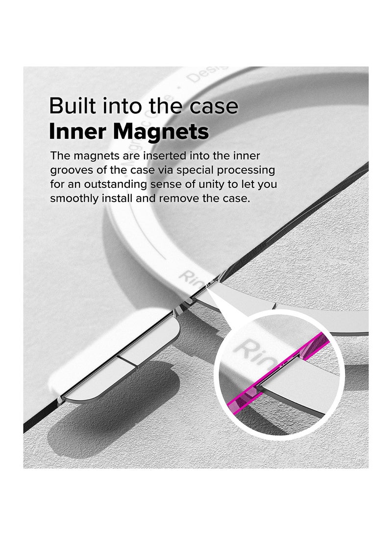 Ringke Fusion Magnetic [Oil & Dirt Resistant] Compatible with iPhone 16 Pro Max Case and Compatible with MagSafe, UV Coating for Scratch & Discoloration Resistant, Shockproof Air Pockets MAGNETIC MATTE CLEAR - Image 4