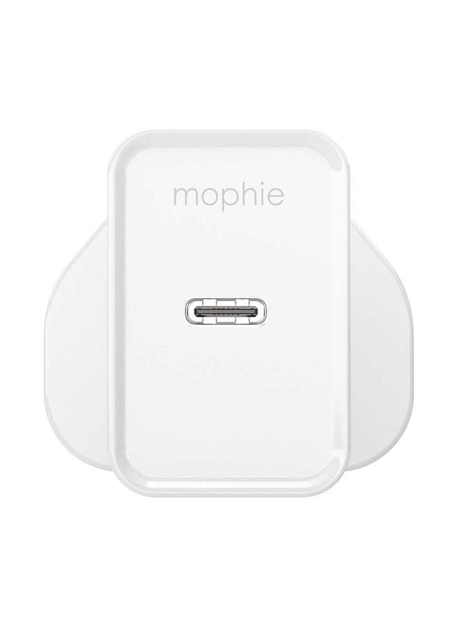 mophie Essentials Wall Adapter USB C 20W PD - White UK white - Image 1