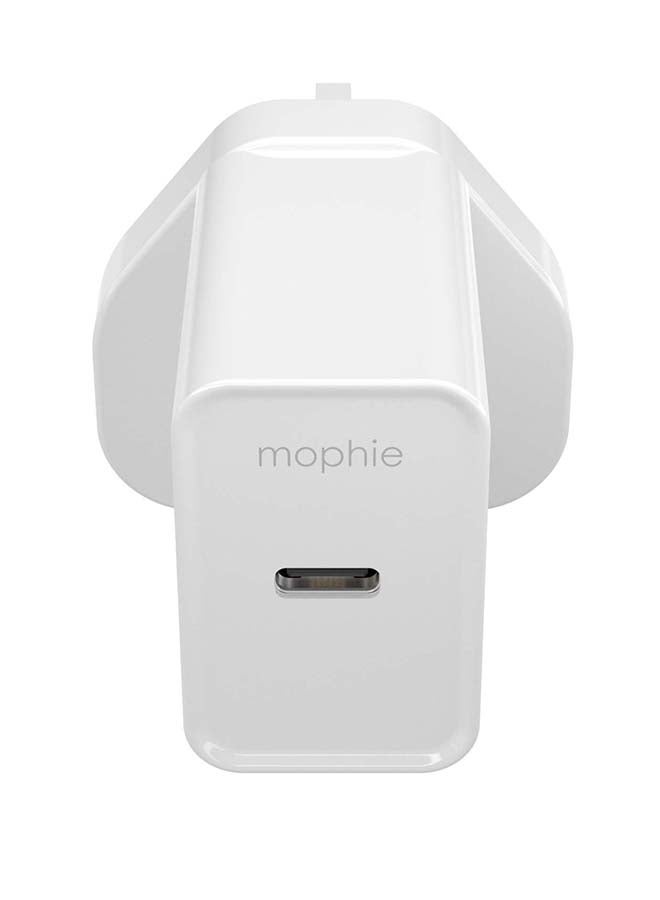 mophie Essentials Wall Adapter USB C 20W PD - White UK white - Image 5