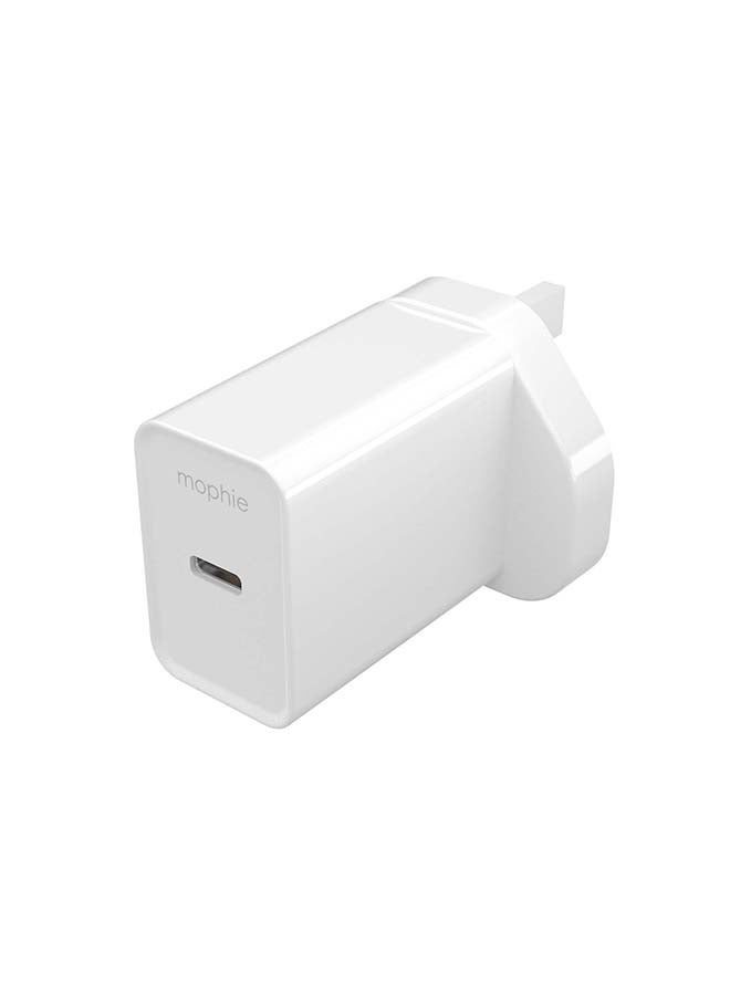 mophie Essentials Wall Adapter USB C 20W PD - White UK white - Image 2