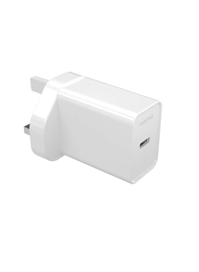 mophie Essentials Wall Adapter USB C 20W PD - White UK white - Image 4