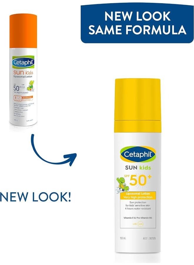 سيتافيل Sun Kids Liposomal Lotion SPF 50+ Face And Body Moisturizer sunscreen For Sensitive Skin Unscented 150ml  - Image 2