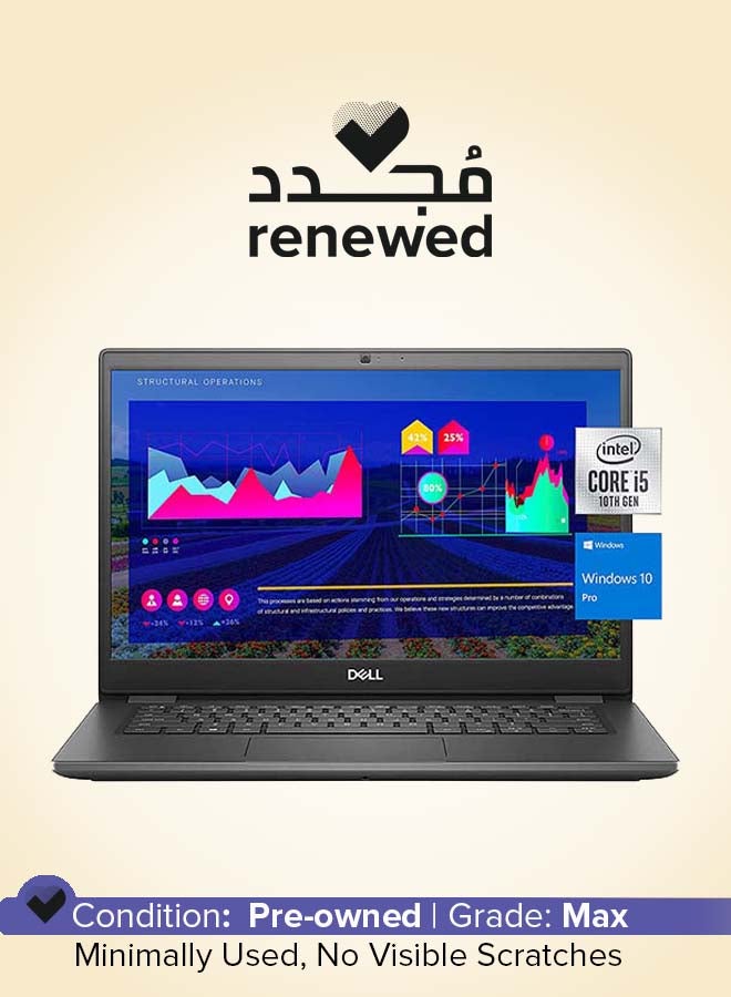 DELL Renewed - Latitude 3410 Laptop With 14-Inch HD Touchscreen Display,Core  i5-10210U/10th Gen/Quad Core/8GB RAM/256GB SSD/Intel UHD Graphics 620/Windows 10 Pro Arabic grey  - Image 1
