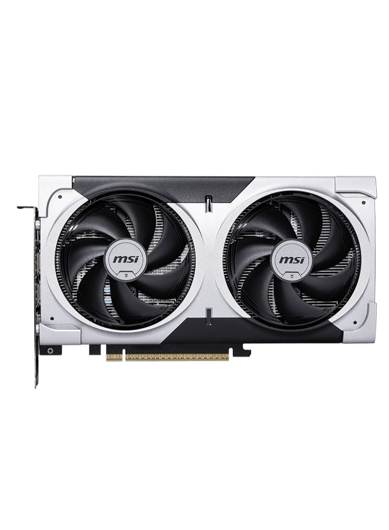 MSI GeForce RTX 5060 Ti VENTUS 2X PLUS 8G GDDR7 Graphics Card, NVIDIA Blackwell Architecture, 4608 CUDA Cores, Dual-Fan Cooling, 2520 MHz Boost Clock, PCIe 5.0, 128-bit, HDMI 2.1 & DisplayPort 2.1, Ray Tracing & DLSS 3.5, 16-Pin Power, VR Ready, 4K Gaming, AI-Accelerated, 180W TDP, Black | G506T-8V2P  - Image 2