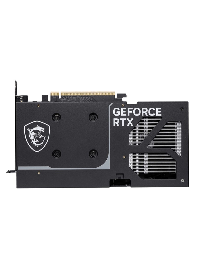 MSI GeForce RTX 5060 Ti VENTUS 2X PLUS 8G GDDR7 Graphics Card, NVIDIA Blackwell Architecture, 4608 CUDA Cores, Dual-Fan Cooling, 2520 MHz Boost Clock, PCIe 5.0, 128-bit, HDMI 2.1 & DisplayPort 2.1, Ray Tracing & DLSS 3.5, 16-Pin Power, VR Ready, 4K Gaming, AI-Accelerated, 180W TDP, Black | G506T-8V2P  - Image 4