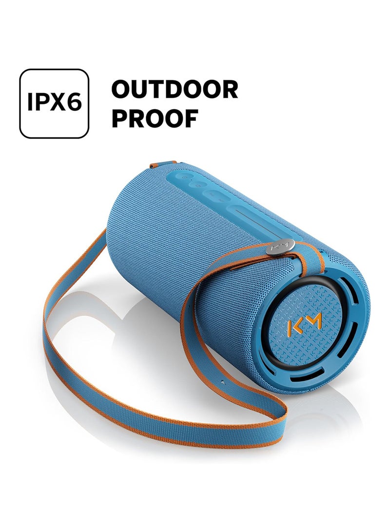 LOEWE We. HEAR Pro By Kylian Mbappé, Bluetooth Speaker, BT V5.3, 100W, Water-Resistant IPX6 - Denim - Image 2