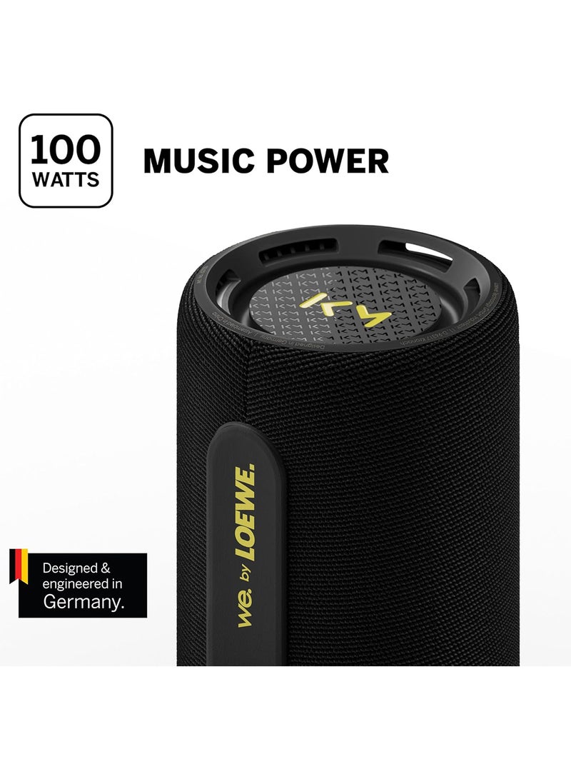 LOEWE We. HEAR Pro By Kylian Mbappé, Bluetooth Speaker, BT V5.3, 100W, Water-Resistant IPX6 - Black - Image 4