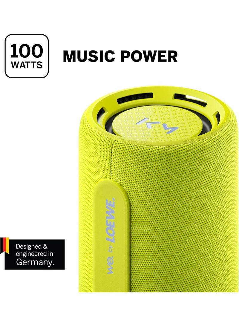 Loewe We. HEAR Pro By Kylian Mbappé, Bluetooth Speaker, BT V5.3, 100W, Water-Resistant IPX6 - Neon - Image 4