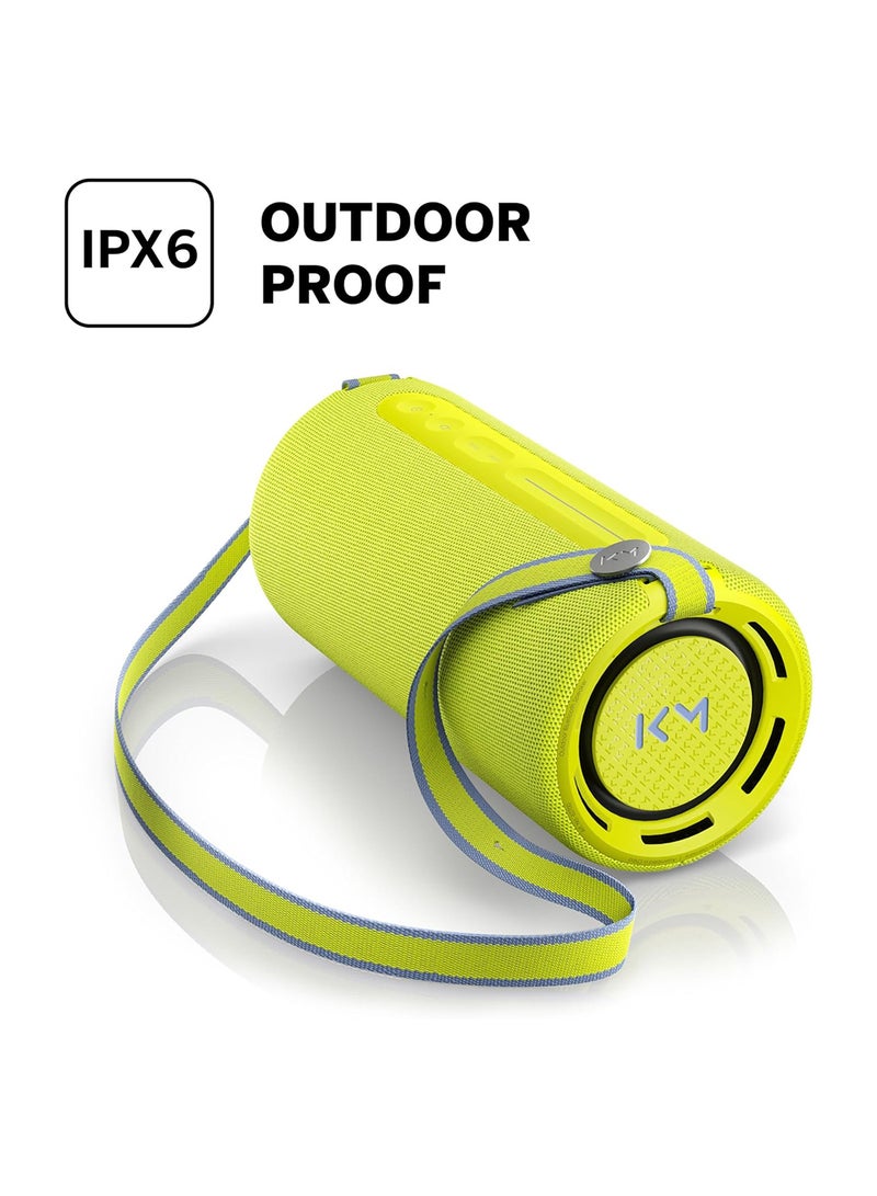 Loewe We. HEAR Pro By Kylian Mbappé, Bluetooth Speaker, BT V5.3, 100W, Water-Resistant IPX6 - Neon - Image 2