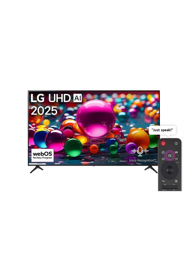 LG 50 Inch 4K UHD Smart LED with Built in Receiver - WebOS 60Hz Model 2025 50UA85006LA Black - Image 1
