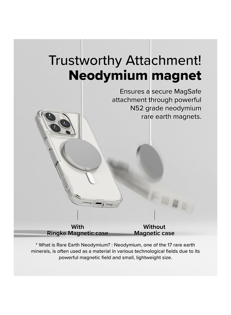 Ringke Fusion Magnetic [Compatible with MagSafe] Compatible with iPhone 16 Pro Max Case, UV Coating for Scratch & Discoloration Resistant, Shockproof Air Pockets MAGNETIC CLEAR - Image 5