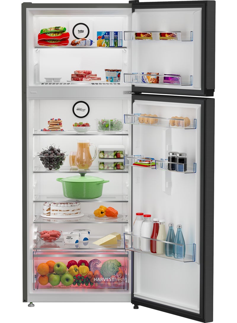 بيكو Beko No Frost Refrigerator, 408 Liters , 2 Doors , Digital Screen , Inverter , Dark Stainless RDNG551M20XBR Dark Inow  - Image 5