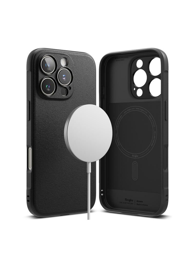 Ringke Onyx Magnetic [Compatible with MagSafe] Compatible with iPhone 16 Pro Max Case, Anti-Fingerprint Technology Prevents Oily Smudges Non-Slip Enhanced Grip Precise Cutouts for Camera MAGNETIC BLACK - Image 1