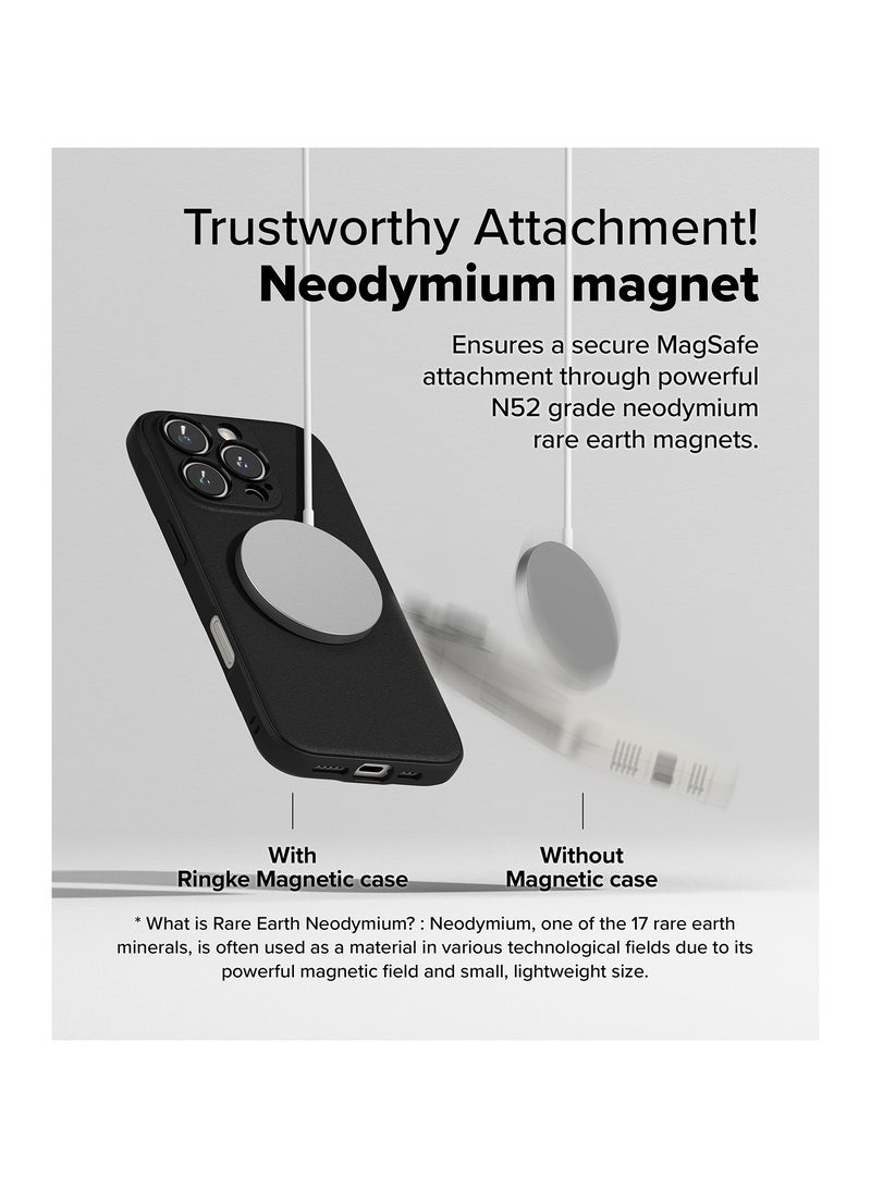 Ringke Onyx Magnetic [Compatible with MagSafe] Compatible with iPhone 16 Pro Max Case, Anti-Fingerprint Technology Prevents Oily Smudges Non-Slip Enhanced Grip Precise Cutouts for Camera MAGNETIC BLACK - Image 5