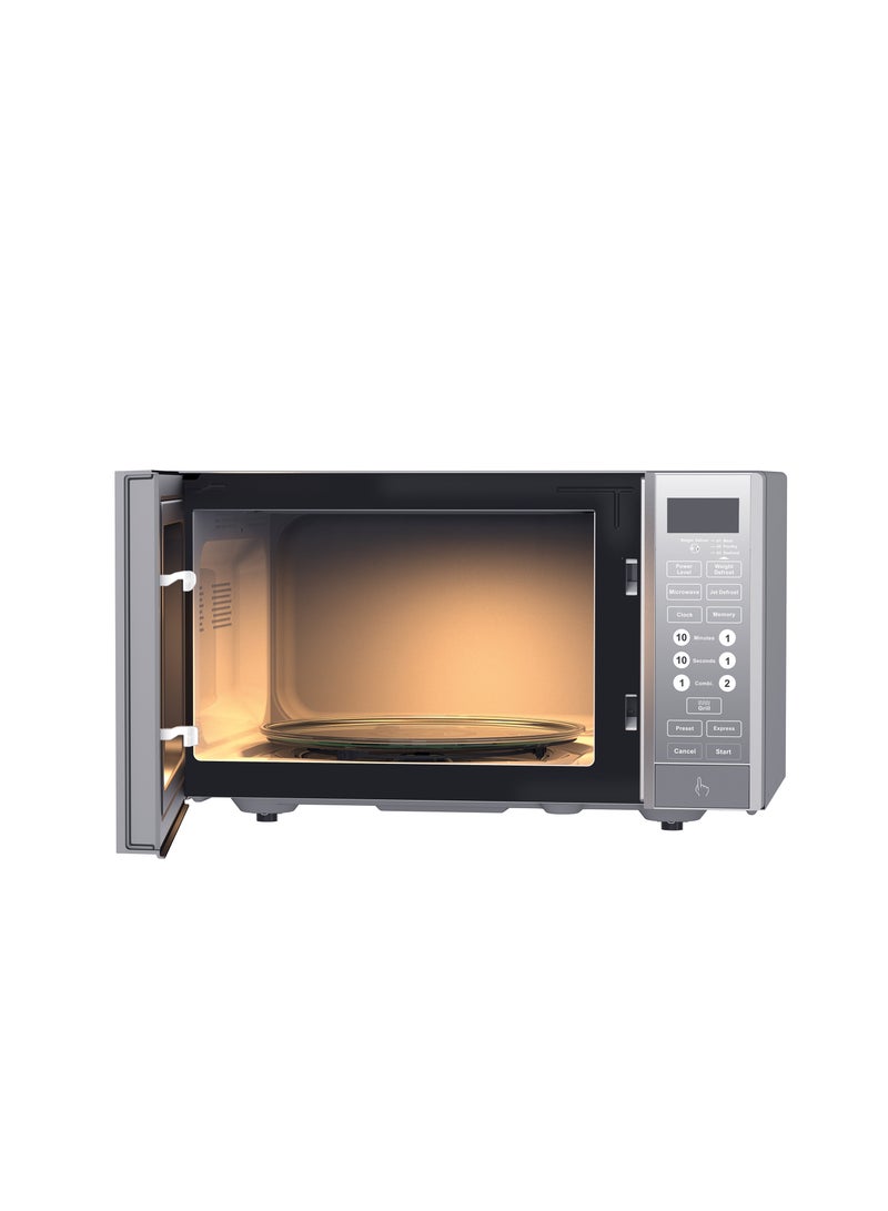 بيكو Microwave with Grill, 8 Programs, Digital, 800 Watts, 23 L, Grey 23 L 800 W MGF23330S Silver - Image 3