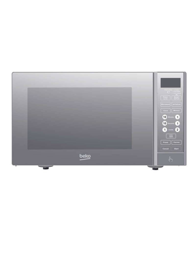 بيكو Microwave with Grill, 8 Programs, Digital, 800 Watts, 23 L, Grey 23 L 800 W MGF23330S Silver - Image 1