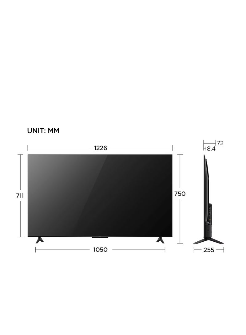 TCL - TCL 55-Inch 4K UHD Smart LED Google TV 55P61B Black 55P61B BLACK - Image 1