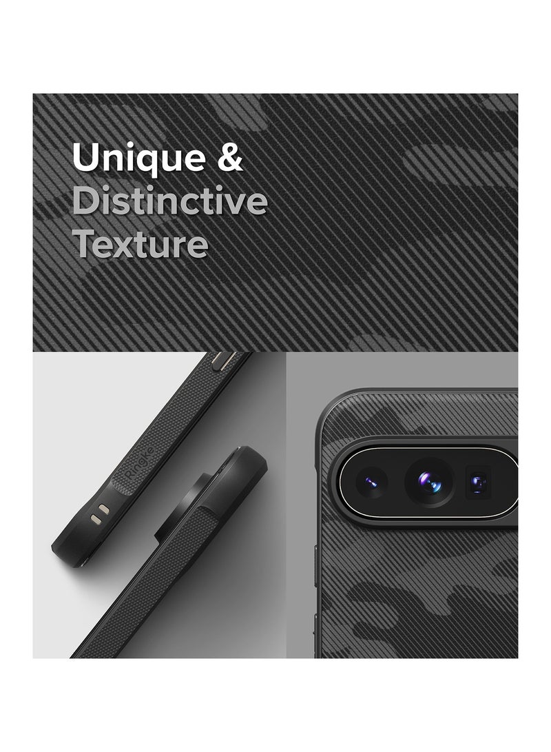 Ringke Onyx [Feels Good in The Hand] Designed for Google Pixel 9 Pro XL Case, Anti-Fingerprint Technology Prevents Oily Smudges Non-Slip Enhanced Grip Precise Cutouts for Camera CAMO BLACK - Image 3