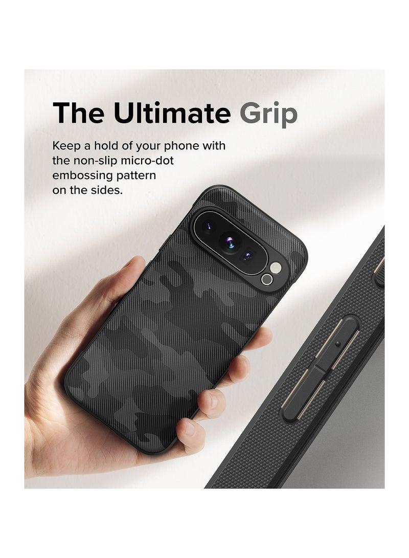 Ringke Onyx [Feels Good in The Hand] Designed for Google Pixel 9 Pro XL Case, Anti-Fingerprint Technology Prevents Oily Smudges Non-Slip Enhanced Grip Precise Cutouts for Camera CAMO BLACK - Image 5