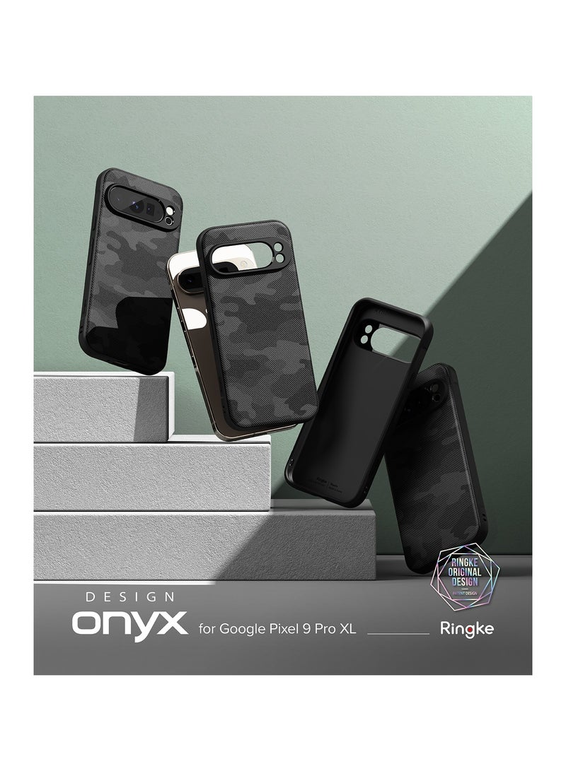 Ringke Onyx [Feels Good in The Hand] Designed for Google Pixel 9 Pro XL Case, Anti-Fingerprint Technology Prevents Oily Smudges Non-Slip Enhanced Grip Precise Cutouts for Camera CAMO BLACK - Image 2