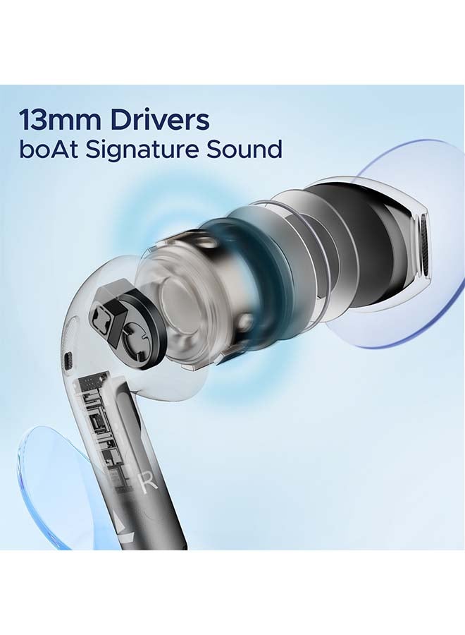 boAt Airdopes Joy TWS Earbuds with 35 hrs Playtime, Dual Mics with ENxTM Tech, ASAPTM Charging, IWPTM Tech, BEASTTM Mode with 50 ms Low Latency, Bluetooth v5.3, USB Type-C Port And IPX5 Sweat and Splash Resistance - Jet Black  - Image 2