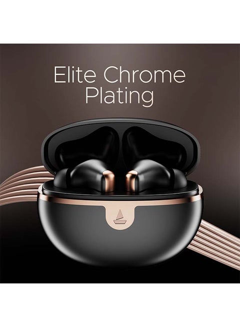 Airdopes 161 ANC ELITE TWS Earbuds with 32dB Active Noise Cancellation, 50hrs Playback, 50ms Low Latency BEAST™ Mode, 4 Mics with ENx™, Dual EQs, IWP™, ASAP™ Charge, BT v5.3 And IPX5 Resistance - Black