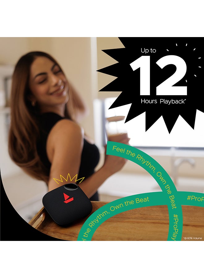 بوات مكبر صوت بلوتوث Stone 190 Pro مع صوت مميز بقوة 5 واط، يصل إلى 12 ساعة من وقت التشغيل، ميزة TWS، ميكروفون مدمج، بلوتوث v5.3، منفذ AUX، اتصال بطاقة TF، مقاومة للماء IPX6 - - Image 2