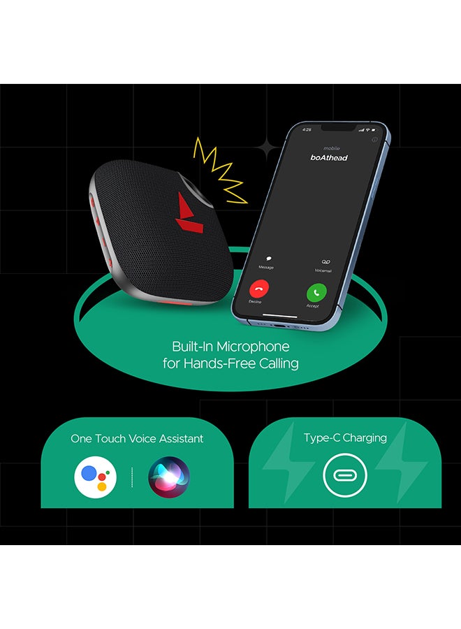 بوات مكبر صوت بلوتوث Stone 190 Pro مع صوت مميز بقوة 5 واط، يصل إلى 12 ساعة من وقت التشغيل، ميزة TWS، ميكروفون مدمج، بلوتوث v5.3، منفذ AUX، اتصال بطاقة TF، مقاومة للماء IPX6 - - Image 5