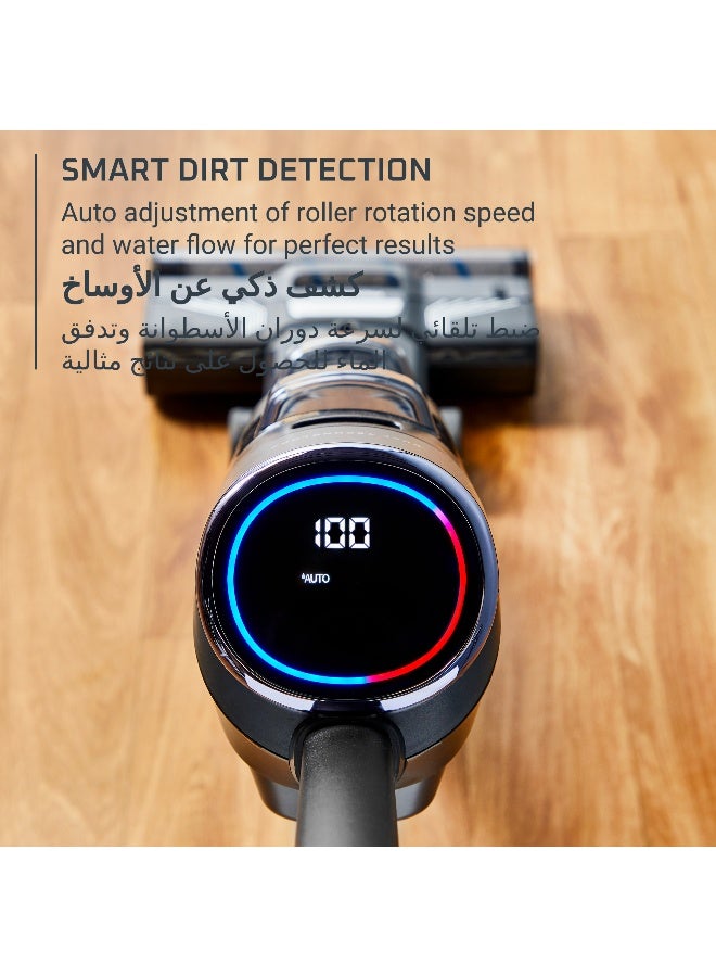 Tefal X-Clean 4 | Wet Dry Cordless Vacuum Cleaner | Timesaving 2-in-1 Washing and Vacuuming | Smart Dirt Detection | Extra-Long Running Time | GF5035M0 740 ml 200 W GF5035M0 MINK GREY/LIQUID METAL - Image 4