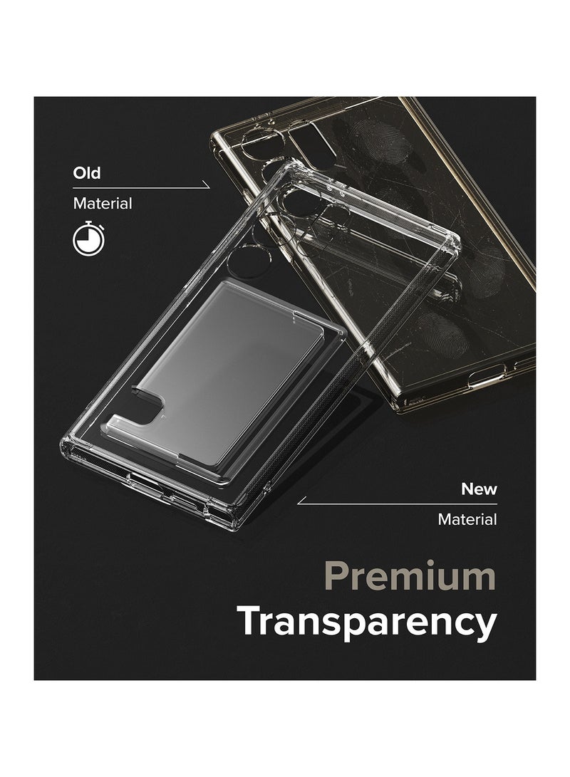Ringke Fusion Card [Built-in Cardholder] Compatible with Samsung Galaxy S24 Ultra Case 5G, Hold Up to 1 Card, Transparent Wallet Phone Cover for Women, Men CLEAR - Image 5