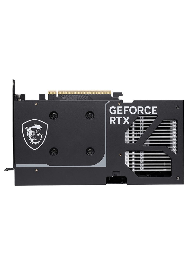 MSI GeForce RTX 5060 Ti 8GB GDDR7 VENTUS 2X OC PLUS Graphics Card, Dual TORX FAN 5.0, 2602 MHz Boost Clock (2617 MHz Extreme), PCIe 4.0, DLSS 4, Ray Tracing, Metal Backplate, HDMI 2.1, DisplayPort 1.4a, VR-Ready, Overclocking Support, Black | G506T-8V2CP  - Image 4