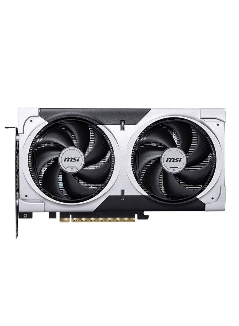 MSI GeForce RTX 5060 Ti 8GB GDDR7 VENTUS 2X OC PLUS Graphics Card, Dual TORX FAN 5.0, 2602 MHz Boost Clock (2617 MHz Extreme), PCIe 4.0, DLSS 4, Ray Tracing, Metal Backplate, HDMI 2.1, DisplayPort 1.4a, VR-Ready, Overclocking Support, Black | G506T-8V2CP  - Image 2