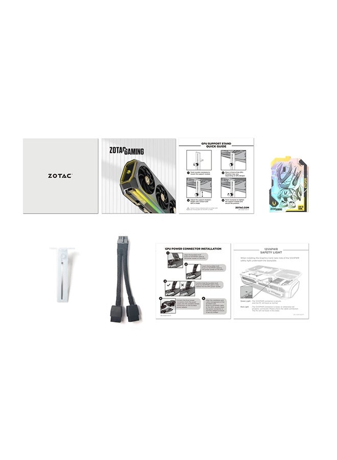 ZOTAC - GAMING GeForce RTX 5070 AMP White Edition 12GB GDDR7 Graphics Card, 6144 CUDA Cores, 2587 MHz Boost Clock, PCIe 5.0, IceStorm 2.0 Cooling, BladeLink Fans, FREEZE Fan Stop, Spectra RGB, HDMI 2.1b & 3x DisplayPort 2.1b, Metal Backplate, GPU Support Bracket, 12V-2x6 Power, 192-bit, DLSS 4, Ray Tracing, VR Ready, FireStorm Utility, White Graphics Card | ZT-B50700FQ-10P - Image 1