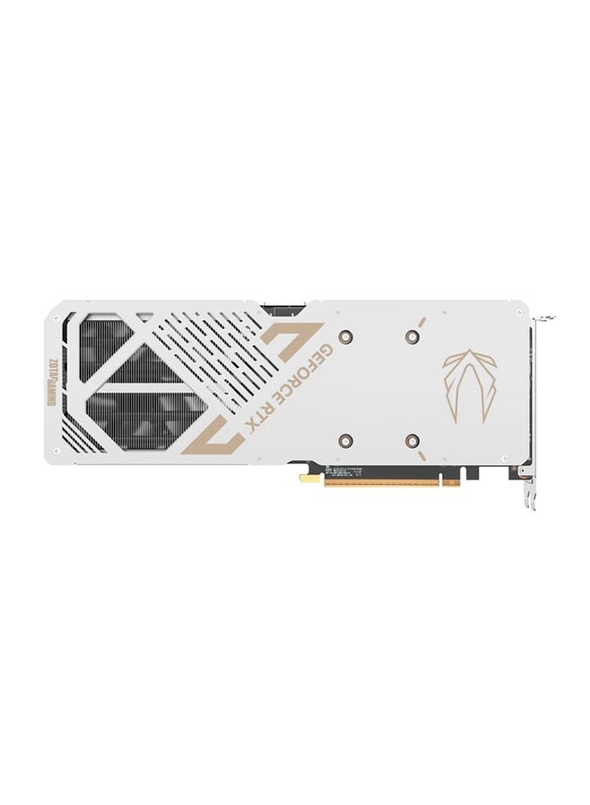 ZOTAC GAMING GeForce RTX 5070 AMP White Edition 12GB GDDR7 Graphics Card, 6144 CUDA Cores, 2587 MHz Boost Clock, PCIe 5.0, IceStorm 2.0 Cooling, BladeLink Fans, FREEZE Fan Stop, Spectra RGB, HDMI 2.1b & 3x DisplayPort 2.1b, Metal Backplate, GPU Support Bracket, 12V-2x6 Power, 192-bit, DLSS 4, Ray Tracing, VR Ready, FireStorm Utility, White Graphics Card | ZT-B50700FQ-10P  - Image 4
