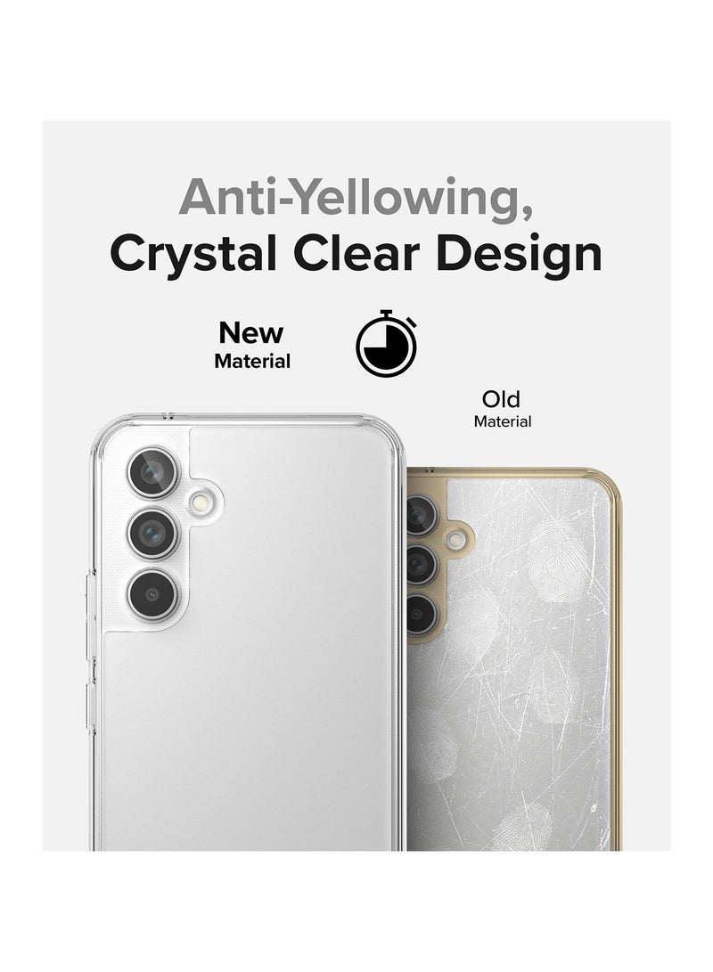 Ringke Fusion [Prevents Oily Smudges] Compatible with Samsung Galaxy A54 5G Case, Anti-Fingerprint Technology Easy to Hold Feels Velvety Soft Phone Cover for Women, Men MATTE CLEAR - Image 3