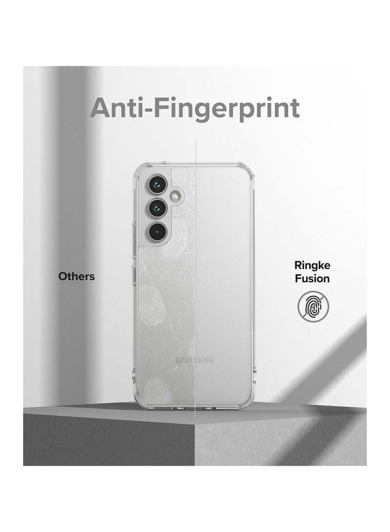 Ringke Fusion [Prevents Oily Smudges] Compatible with Samsung Galaxy A54 5G Case, Anti-Fingerprint Technology Easy to Hold Feels Velvety Soft Phone Cover for Women, Men MATTE CLEAR - Image 4