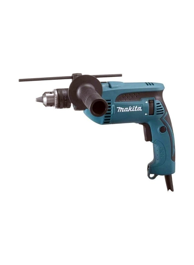 Makita Makita HP1640K 16mm 680W Compact Impact Hammer Drill Blue 303 x 72 x 222mm  - Image 2
