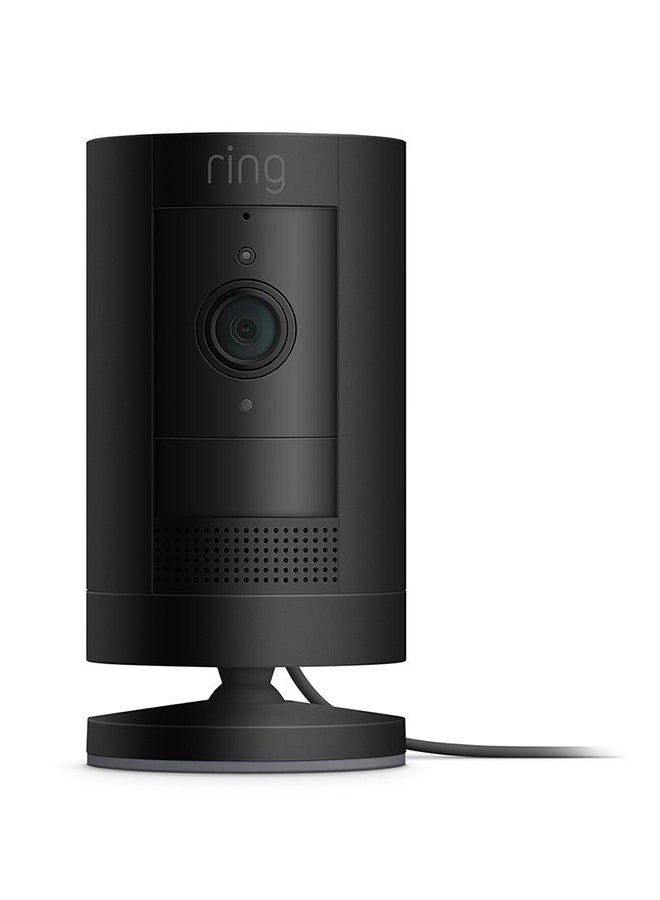 Ring Indoor-Outdoor Stick Up Security Camera 1080P HD Black  - Image 1