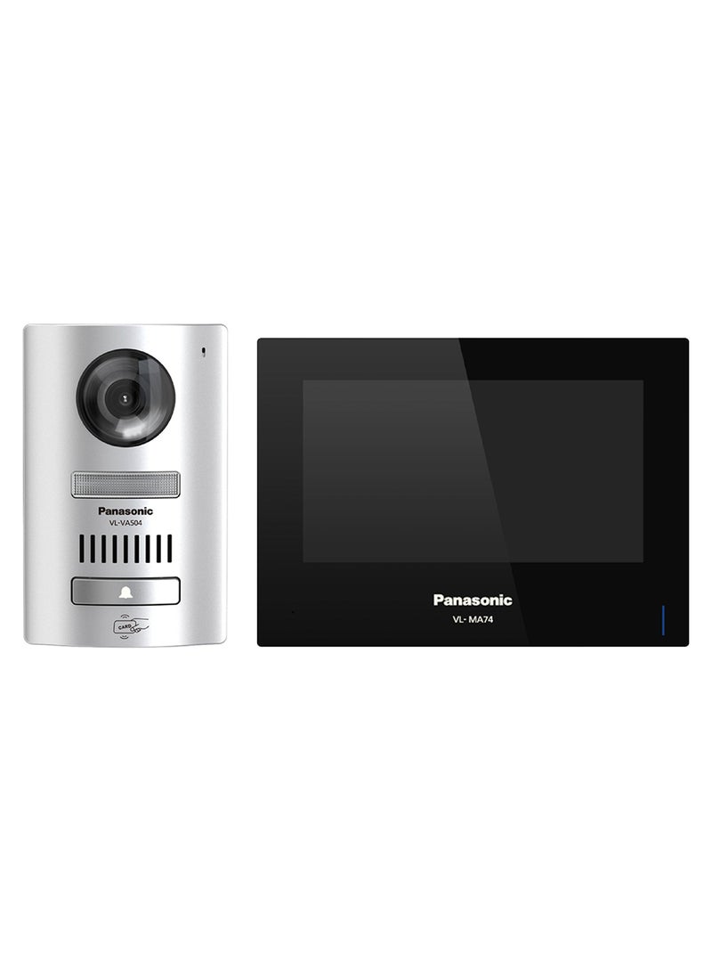 Panasonic Wireless Video Doorbell 7 Inch Color LCD Touch Monitor Black  - Image 1