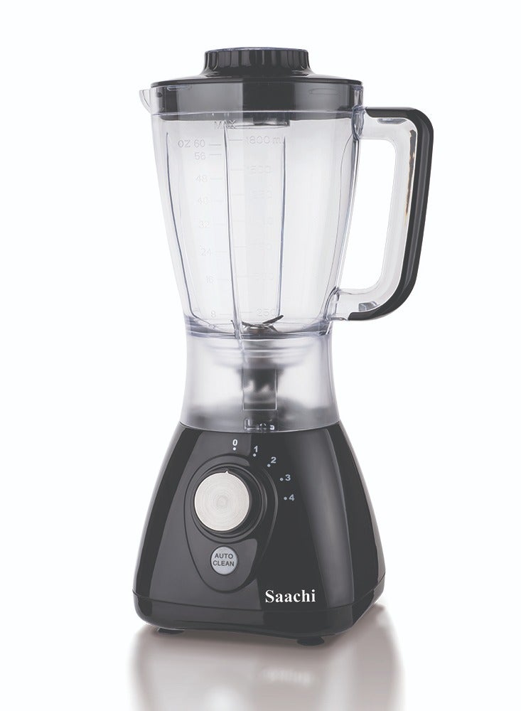 ساتشي 3-in-1 Blender/Grinder with 550W Motor, Dual Jar Options, Auto-Clean Function, Stainless Steel Blades, and Grinding Mill for Ultimate Kitchen Efficiency 1.8 L 550 W NL-BL-4414-BK black - Image 2