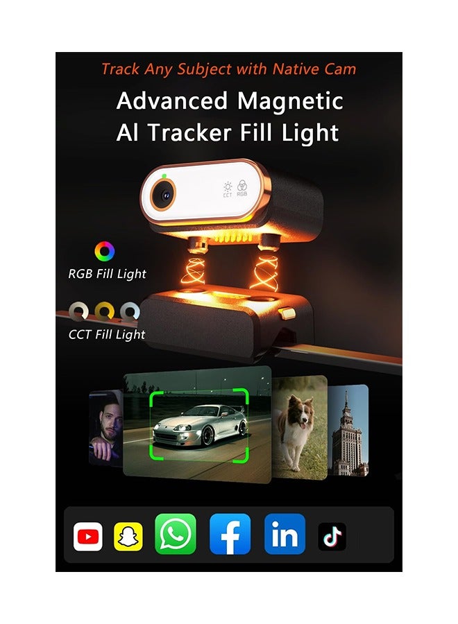 hohem iSteady M7 Gimbal Stabilizer for Smartphone, Magnetic AI Tracker Fill Light, Detachable Touchscreen Remote Controller, Built-in Extension Rod, 500g Payload Gimbal Stabilizer for iPhone Android  - Image 2