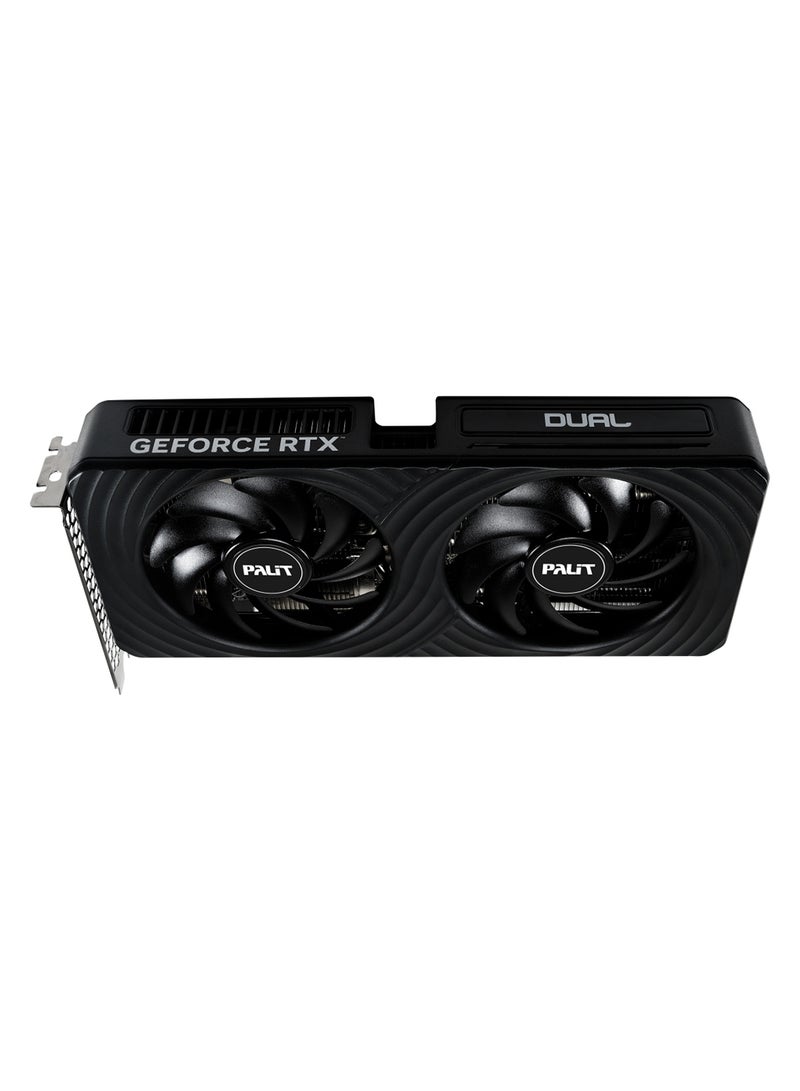 Palit - GeForce RTX 5060 Dual 8GB GDDR6 Graphics Card, NVIDIA Blackwell Architecture, Dual 95mm Fans, DLSS 4 & Ray Tracing, HDMI & DisplayPort, 2-Slot Compact Design, RGB Lighting, Customizable Shroud, PCIe 4.0, VR-Ready, 4K & AI Gaming Support | NE75060019P1-GB2063D - Image 1